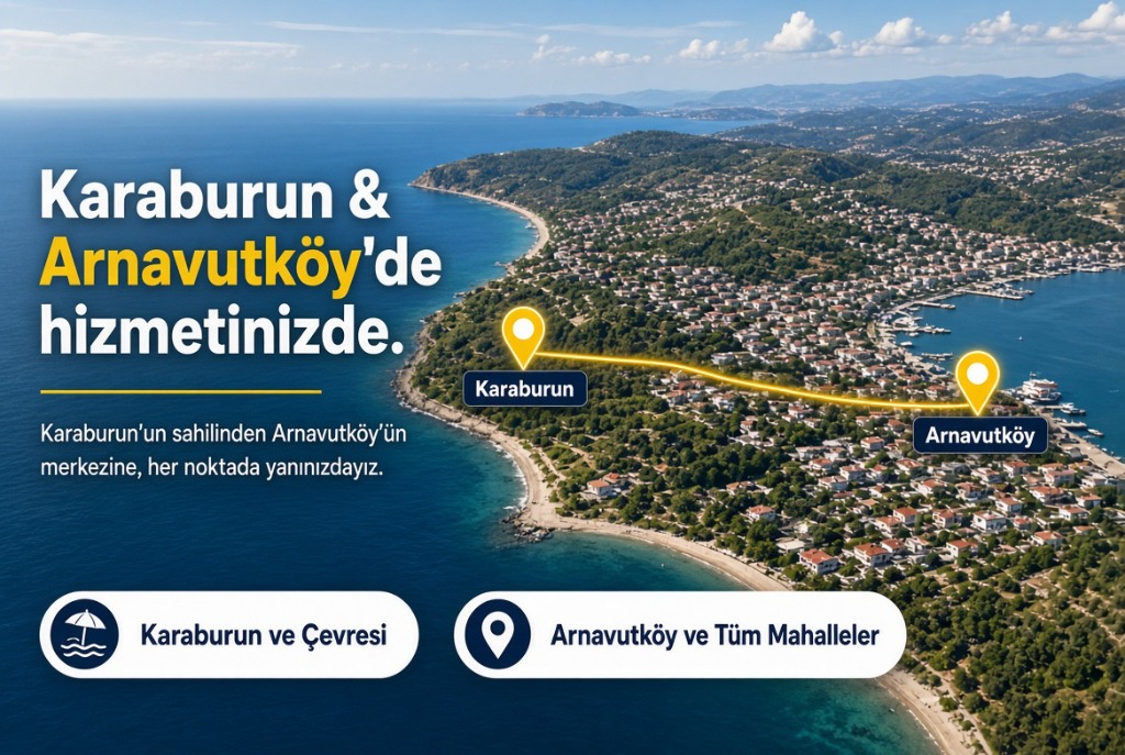 Karaburun ve Arnavutköy Hizmet Haritası - Genç Taksi